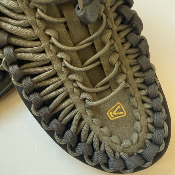 KEEN UNEEK Mens 11.5 Green Yellow Bungee Braided Rope Hiking Water Sport Sandals main image 9